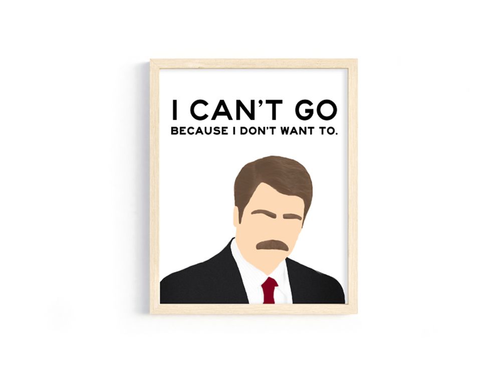 Parks and Rec Ron Swanson 8x10 Digital Download