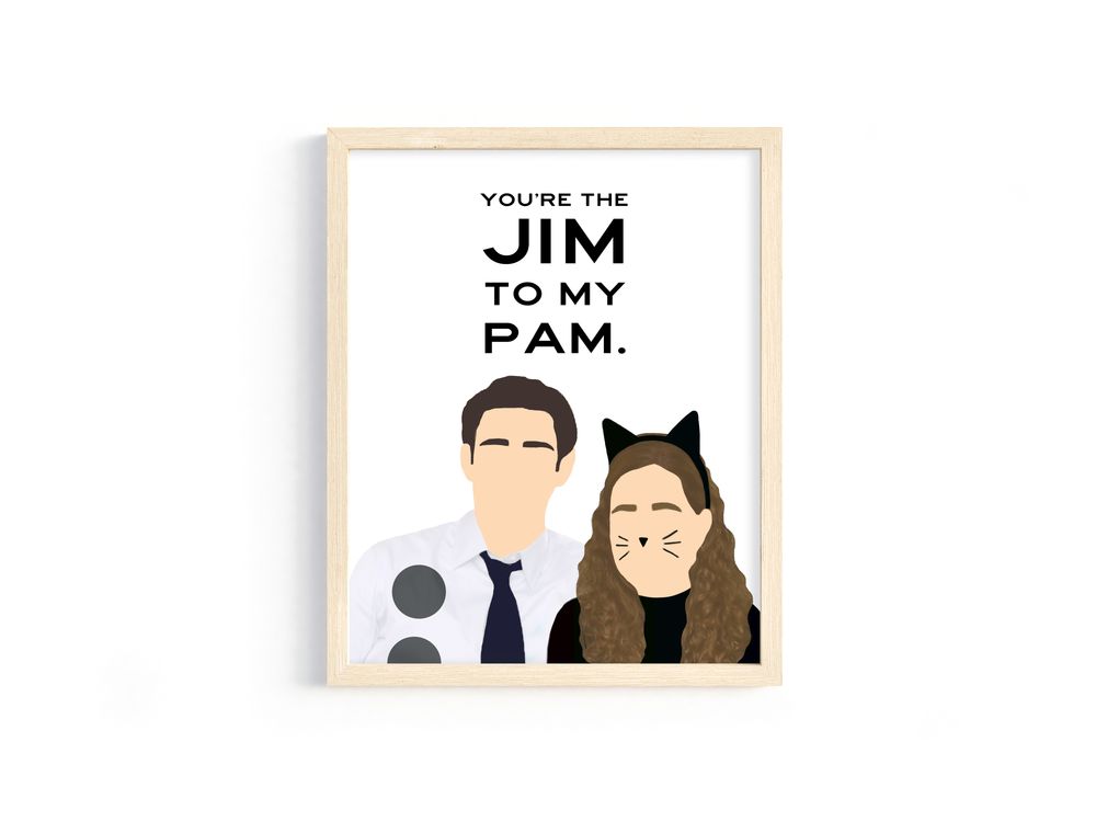 The Office Jim Halpert and Pam Beesley 8x10 Digital Download
